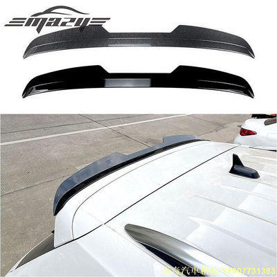 奇奇汽車精品 適用於17-22款途觀Tiguan Rline Max尾翼亮黑改裝小押尾尾翼碳纖紋定風翼擾流