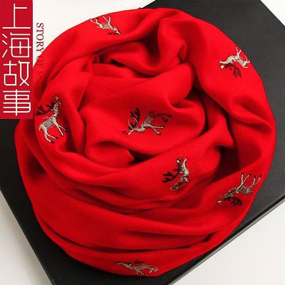 2024龍年本命年女生生日禮物實用高端送媽媽喜慶新春禮品紅色圍巾