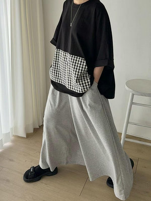 【2024山東伍月號】23SS！韓國製  YOOM  寬鬆質感感裙褲