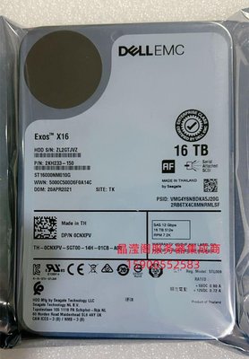 DELL R430 R440 R530 R540 R730 R740 16T 7.2K 3.5 SAS 12Gb硬碟