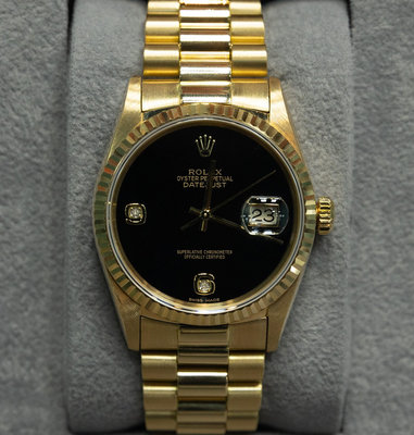 【Tw Watch】勞力士 Rolex 16238 Day-Date 黑瑪瑙69鑽 經典收藏