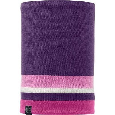 【BUFF】BF111041 西班牙 粉紫橫紋 POLAR 針織刷毛領巾 脖圍頭巾兩用保暖快乾圍巾單車
