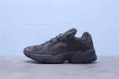Adidas Originals Yung-1 復古 碳黑 麂皮 休閒運動慢跑鞋 男女鞋 老爹鞋 EF2673