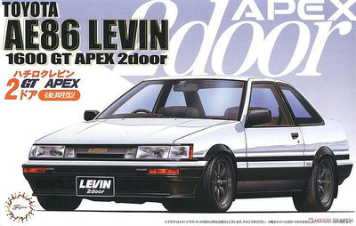 富士美 04649 124 豐田 AE86 Levin1600 GT APEX 后期