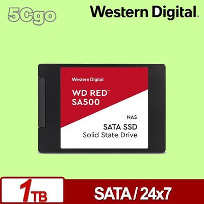 5Cgo【捷元】WD 紅標 SA500 1TB SSD 2.5吋NAS固態硬碟