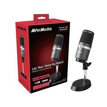 [贈防噴網] AVerMedia 圓剛 AM310 黑鳩 高音質USB麥克風 直播專用
