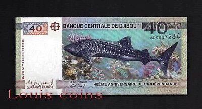 【Louis Coins】B061- DJIBOUTI-2017吉布地獨立40周年紀念紙鈔.40 Francs(1131)