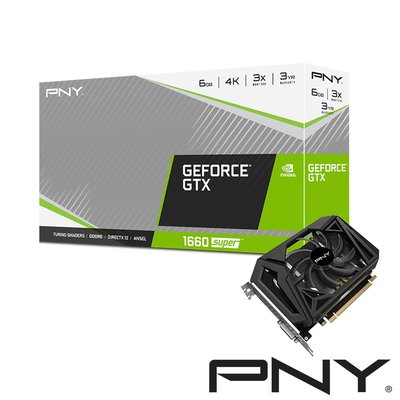 PNY GeForce GTX 1660 SUPER 6G GDDR6 顯示卡