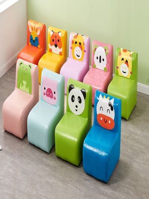 幼兒園兒童閱讀靠背沙發凳椅子可愛卡通動物凳男孩女孩沙發椅寶寶【爆款】