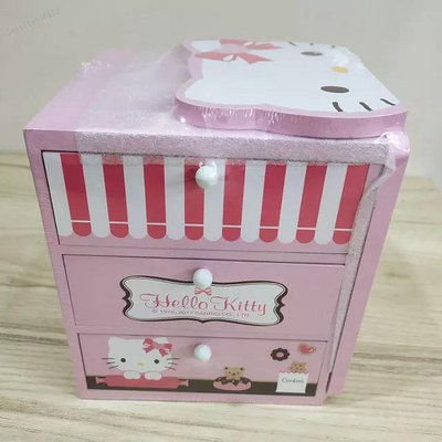 Hello Kitty 甜點店 書架 收納盒 置物架 收納盒 桌上 展示 禮物 可愛