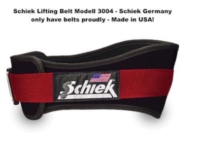 2020新版紀念美國schiek 腰帶 重訓/3004紅黑（黑黑）版美國公司貨