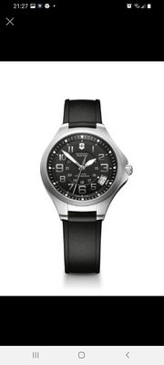 全新真品Victorinox Swiss Army,瑞士維氏、橡膠錶帶、瑞士製石英機芯 瑞士軍事風格腕錶（誠可議價）