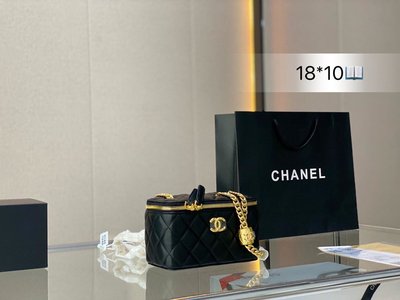 【二手包包】香奈兒22K小金柱來襲Chanel 22K小金珠調節扣WOC黑金-眼愛上新款調節扣搭配雕花菱 NO59887