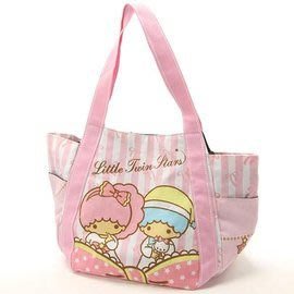 小花花日本精品♥Hello Kitty 雙子星緞帶手提包帆布包托特包肩背包側背包42057406