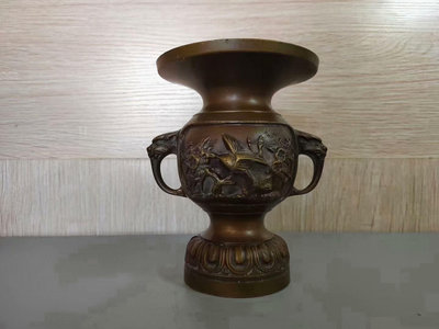 日本銅花瓶967
