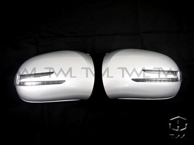 《※台灣之光※》全新BENZ W164 ML350 05 06 07 08年箭矢後視鏡LED方向燈蓋組 烤漆銀