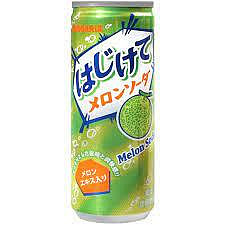【享吃零食】日本 SAN碳酸飲料-哈密瓜風味 罐裝