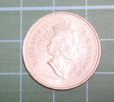 加拿大硬幣 25分加幣 1995(保真)