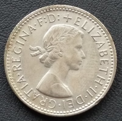 澳大利亞  1960年  伊莉沙白二世   1 先令    1 SHILLING   銀幣(50%銀)    818