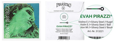 【現代樂器】Pirastro evah pirazzi E弦 313221 綠美人第1弦 小提琴弦 (單條)
