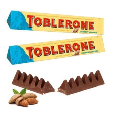 【苡琳小舖】*瑞士 TOBLERONE 三角脆杏仁巧克力 100gX5
