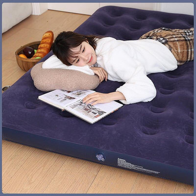 充氣床高檔雙層加厚氣墊單人氣墊床 戶外摺疊氣墊床 家用雙人懶人床B20