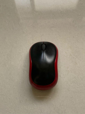 羅技Logitech 滑鼠 Unifying 無線雷射滑鼠 2.4 GHz USB  紅色 (M185)
