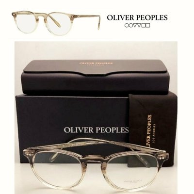 Oliver Peoples ►(棕灰色×透明色)  貓眼框型 眼鏡 光學鏡框 中性款｜100%全新正品｜特價!