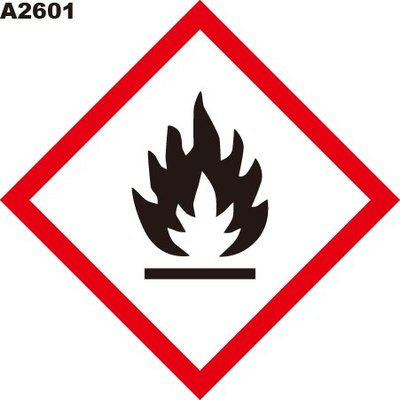 GHS危險物標示貼紙 A2601 危害標示貼紙 化學品貼紙 易燃物 [飛盟廣告 設計印刷]