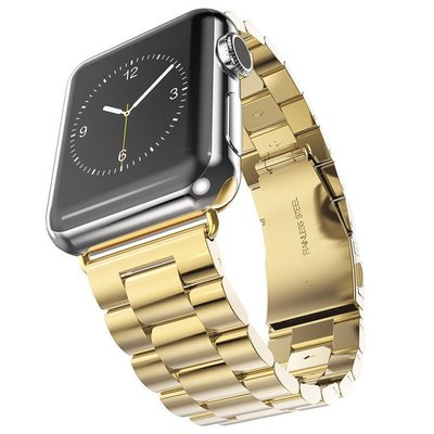 @上新錶帶 適用apple watch4/5蘋果手表表帶 iwatch6代se金屬不銹鋼鏈式鋼帶~特價
