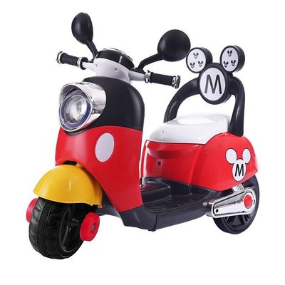 佳佳玩具 ----- 米奇 米妮 童車 電動機車 電動車 電動三輪車 摩托車 靠背款【036688R-1】