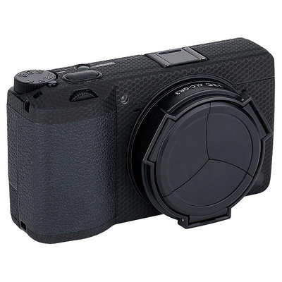 JJC適用于理光GR3 GR3X自動鏡頭蓋Ricoh GRIII gr3x gr3相機鏡頭保護蓋 防塵防灰蓋子GR3 G