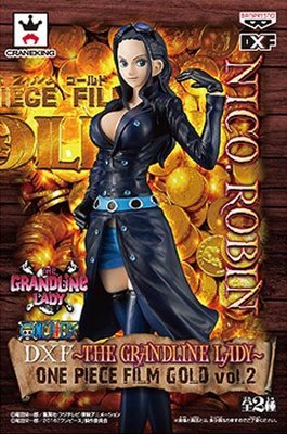 日本正版景品海賊王航海王DXF THE GRANDLINE LADY FILM GOLD vol.2 羅賓 公仔日本代購