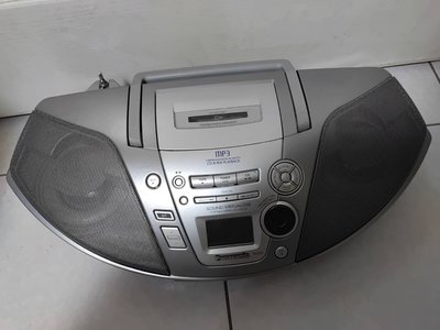 經典銘機環繞重低音 眼鏡蛇造型 國際牌手提音響Panasonic RX-ES23 CD TAPE FM正常 按鍵會亂跳