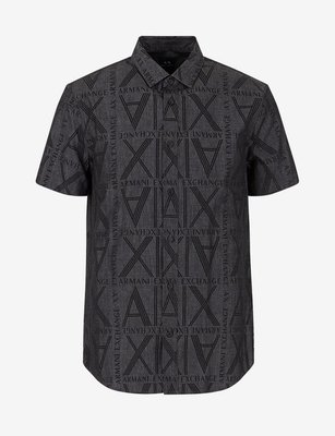 美國代購 AX ARMANI EXCHANGE 棉質 短袖襯衫 (XS~XL) ㊣