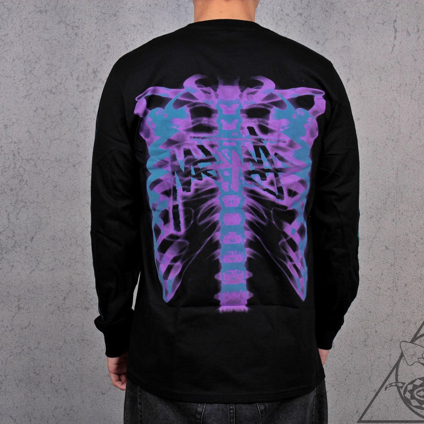 HYDRA】Stussy Rib Cage 3M LS Tee X光反光骷髏長T【SUY43