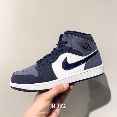 【ST潮鞋館】NIKE AIR JORDAN 1 MID SANDED PURPLE 藍紫 中筒 男鞋 554724-445