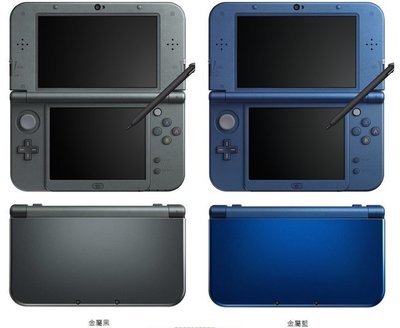 NEW 3DSLL主機 (日規金屬藍/黑/紅/白) +保護貼+充電器+硬殼包 特價:6980 (小強模型)