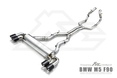 【YGAUTO】FI BMW F90 M5 2018+ 中尾段閥門排氣管 全新升級 底盤