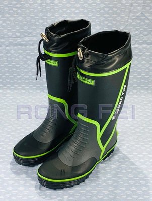 RongFei與日本同步採用輕量化橡膠 橡膠長筒防滑雨鞋 雨靴 另售:磯釣釘鞋 釣魚釘鞋 溯溪鞋批發零售都可
