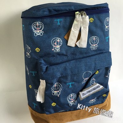 [Kitty 旅遊趣] Doraemon 後背包 深藍色 哆啦A夢 小叮噹 藍色後背包 旅行背包 書包