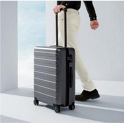 小米90分七道杠旅行箱20寸24寸28寸可擴容增量耐磨萬向輪登機行李箱