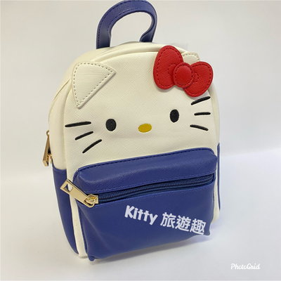 [Kitty 旅遊趣] Hello Kitty 迷你後背包 造型兩用包 凱蒂貓 質感佳 皮包 側背後背兩用包