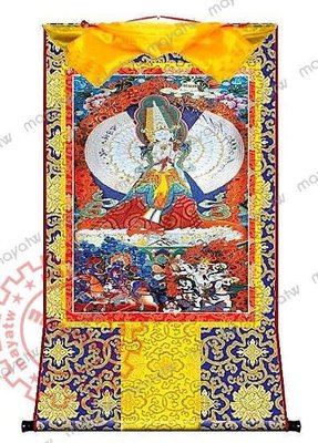 [RELI-A00449] 藏傳佛教 西藏唐卡  大白傘蓋佛母