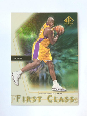 NBA 2001 Upper Deck SP Authentic Shaquille O'Neal 特卡 #FC4