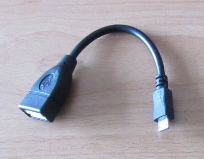 【Raspberry pi樹莓派專業店】USB OTG Host Cable-MicroB OTG male to A