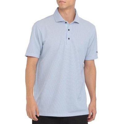 [小鷹小舖] Mizuno Golf 美津濃 高爾夫 短袖POLO衫 彈力短袖襯衫 冰觸感 具有耐磨設計 淡藍