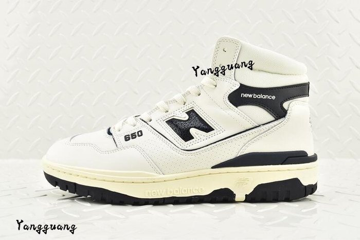 陽光精品）NEW BALANCE 650 AIMÉ LEON DORE 白黑復古高筒運動鞋