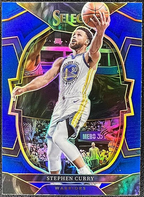 NBA 球員卡 Stephen Curry 2022-23 Select Blue Prizm 亮面