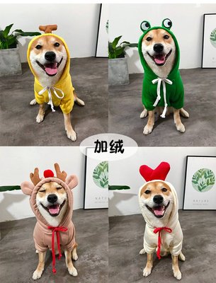 【台灣賣家】 老鼠 香蕉 麋鹿 青蛙 蘿蔔 寵物帽Tee 寵物服飾 狗衣服 雪納瑞 西高地 比熊 柯基 柴犬 米克斯